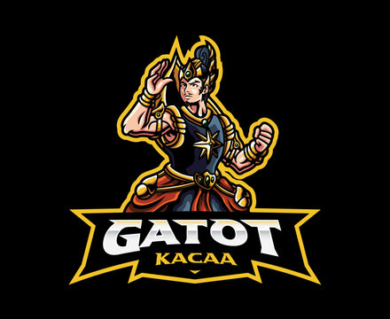 Gatotkaca mascot logo design