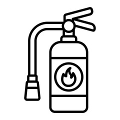 Fire Extinguisher Line Icon
