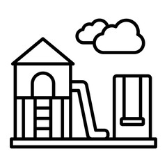 Playground Line Icon