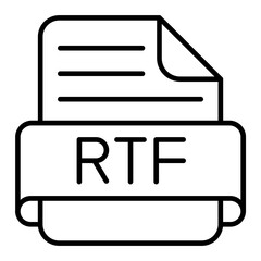 Rtf Line Icon