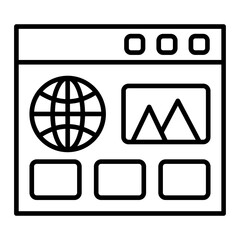 Website Line Icon