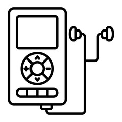 Mp3 Player Line Icon