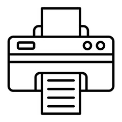 Printer Line Icon