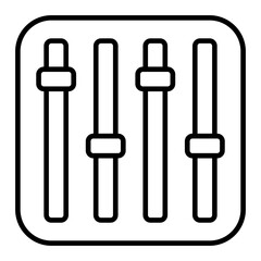Equalizer Line Icon