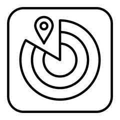 Find My Gadget App Line Icon