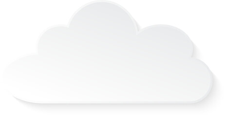 Flat design cloudscapes collection. Flat shadows.