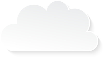 Flat design cloudscapes collection. Flat shadows.