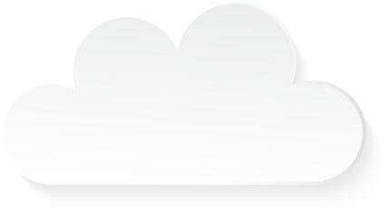 Flat design cloudscapes collection. Flat shadows.