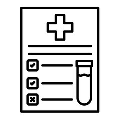 Obraz premium Test Line Icon