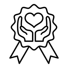 Award Line Icon