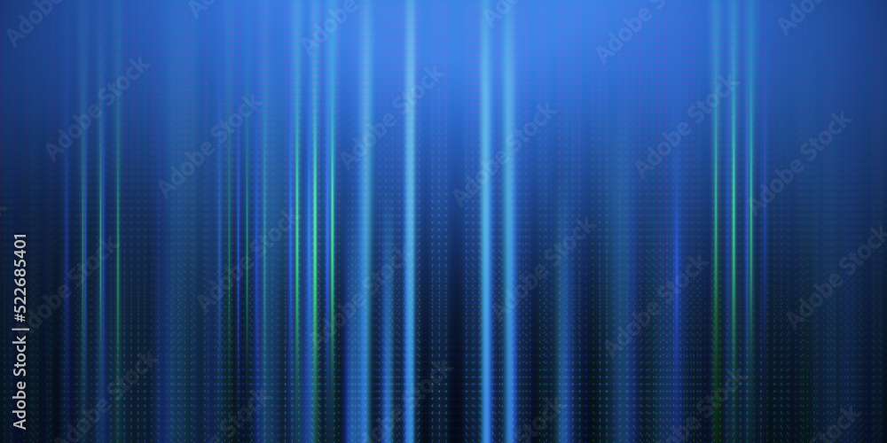 Aufkleber Abstract wide blue tech lines texture. Design and technology concept. 3D Rendering.