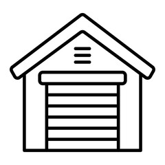 Garage Line Icon