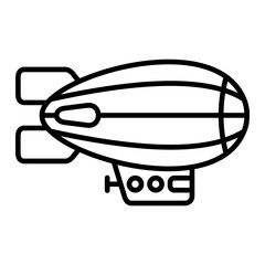 Airship Line Icon