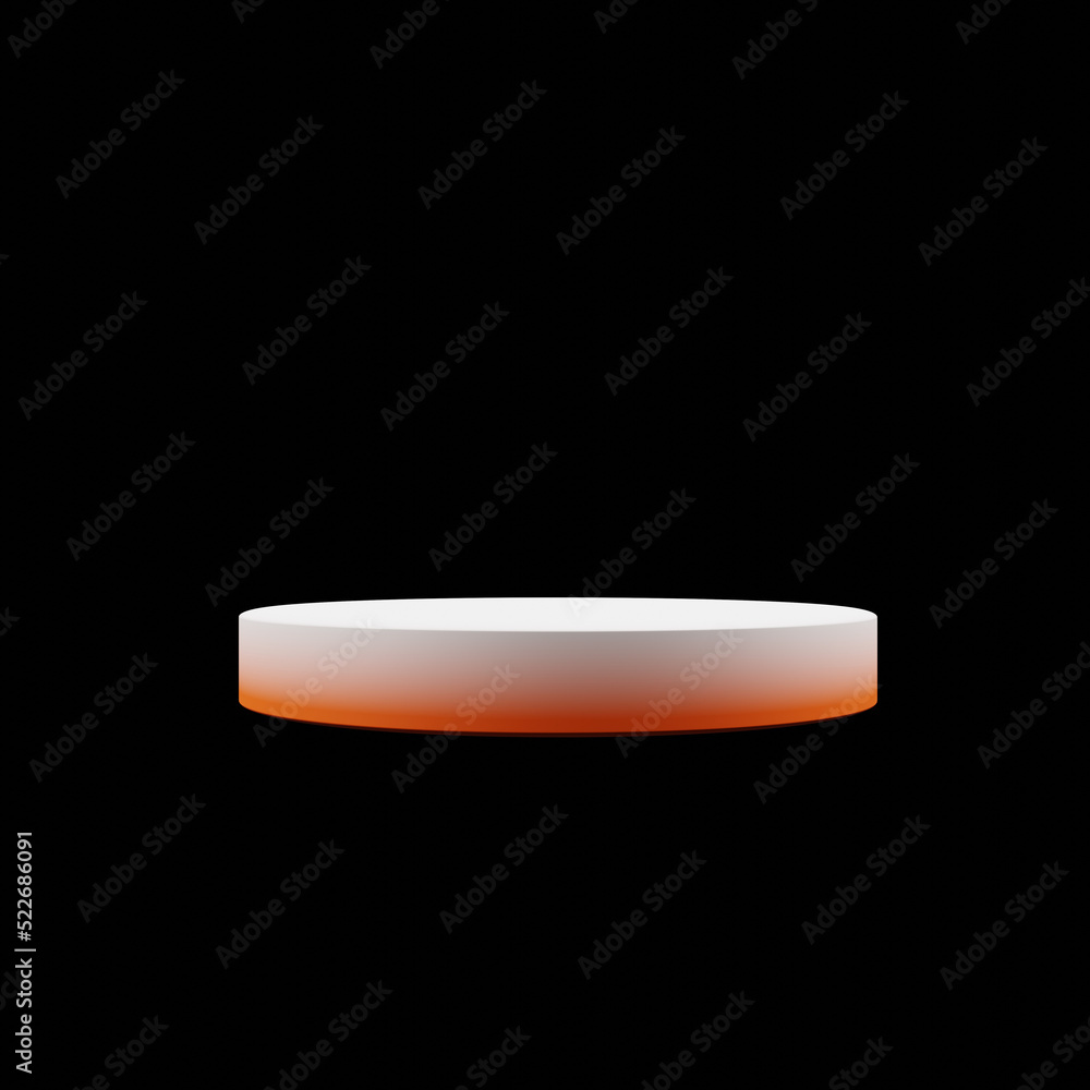 Poster minimal empty 3d rendering podium