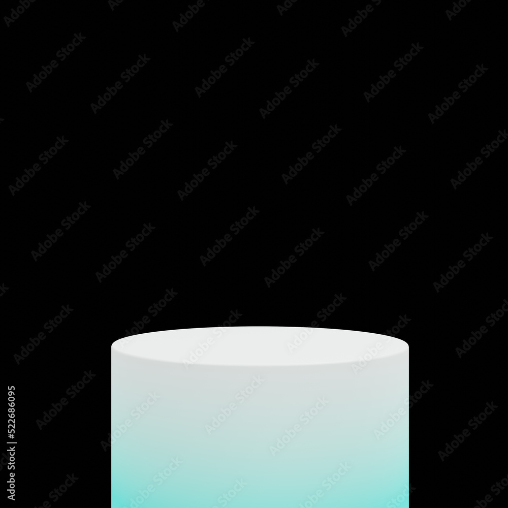 Poster simple 3d rendering podium