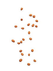 Falling peanuts cutout, Png file.