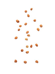 Falling peanuts cutout, Png file.