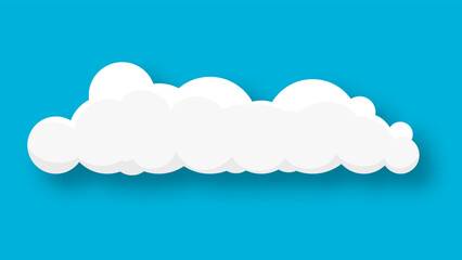 Cloud on a blue background