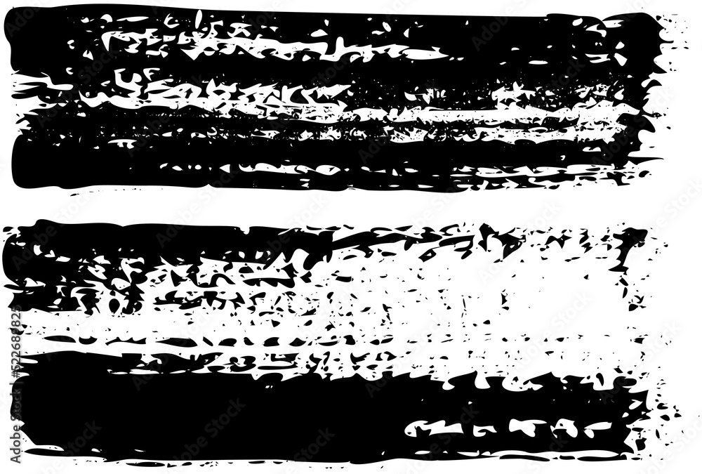 Poster set of different abstract shapes, smears and prints. black design elements isolated on white backgro