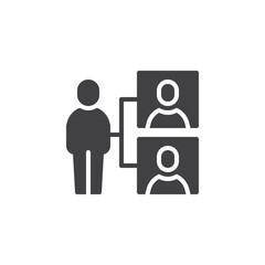 HR management vector icon
