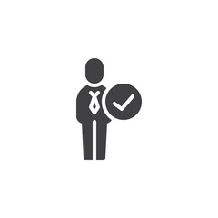 Candidate selection vector icon