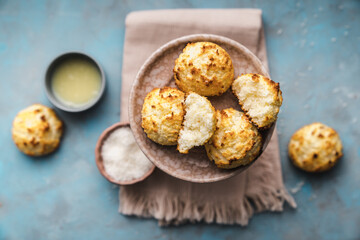 cookies on a wooden table