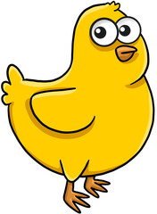 cute cartoon poultry wings animal chick