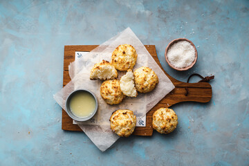 cookies on a wooden table