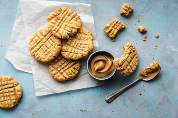 cookies on a wooden table