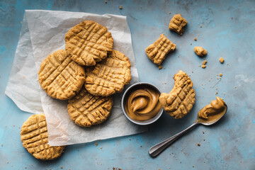 cookies on a wooden table