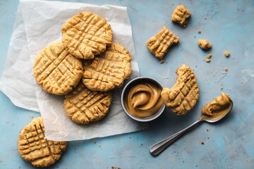 cookies on a wooden table