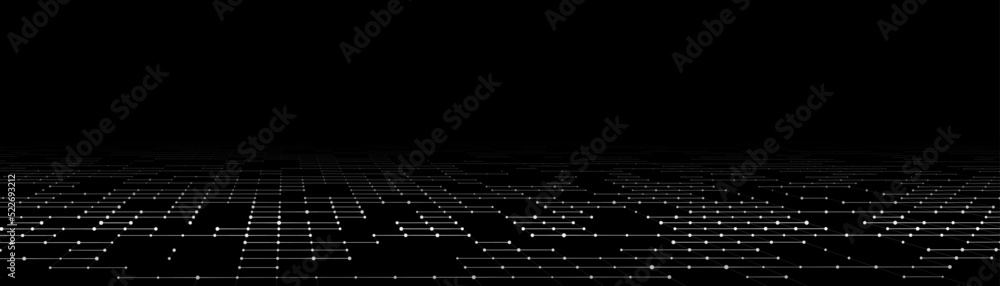 Poster futuristic digital data transfer concept. high-speed data flow of cryptocurrency servers. blockchain