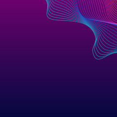 Rainbow Soundwave Background Violet Vector. Lattice Texture. Bright Line Noise. Amplitude Mesh Backdrop. Multicolored Light.