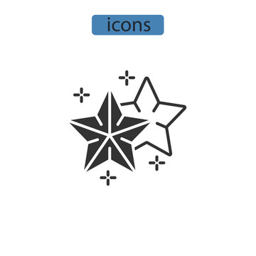 seastar icons  symbol vector elements for infographic web