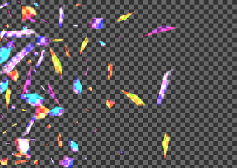 Blur Confetti Background Transparent Vector. Shimmer Focus Texture. Shine Soft Design. Glow Warm. Particle Beautiful Card.