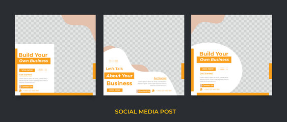 Flat design business template