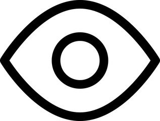eye icon vector image or sign.