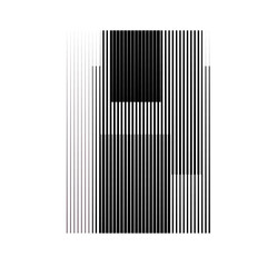 Rectangle Logo with lines.Modern art design .Black Vector stripes .Straight speed lines .Geometric shape. Wall art .