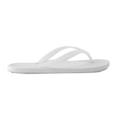 White flip flop sandals mockup cutout, Png file.