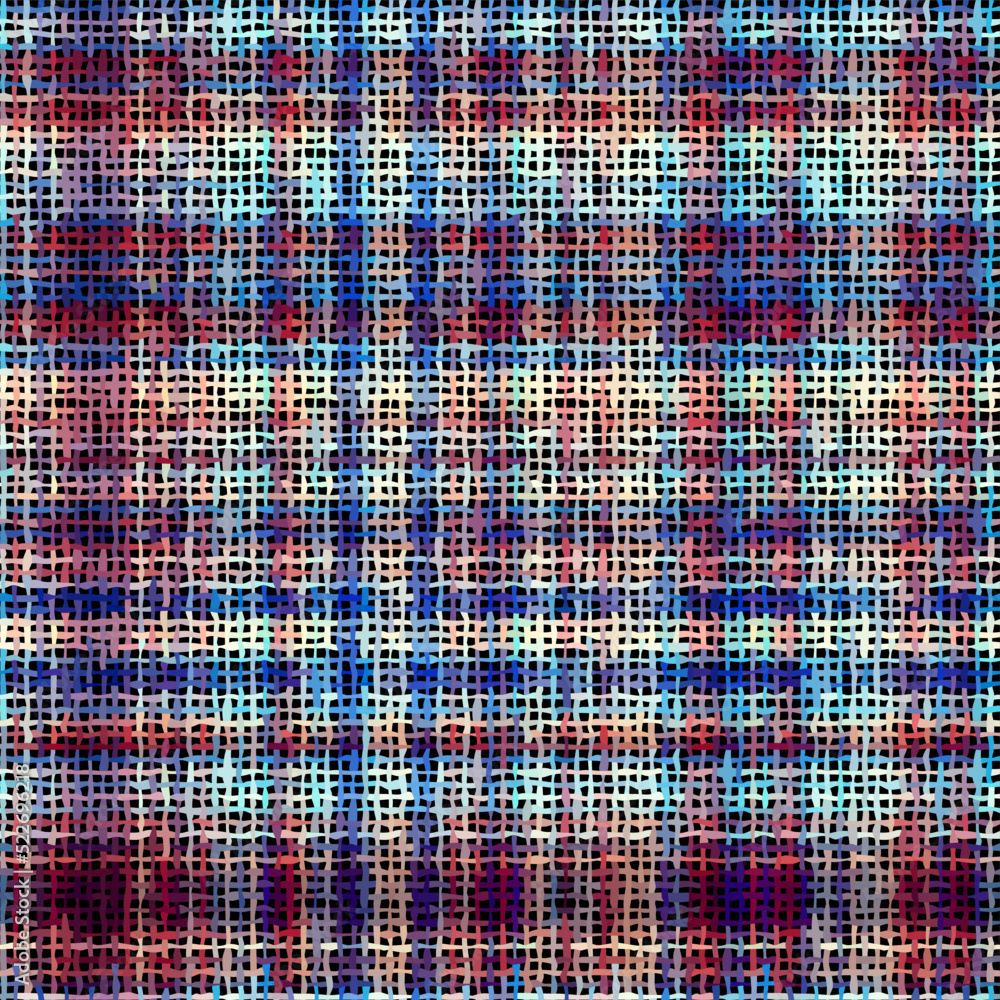 Poster Imitation of a texture of rough canvas. Seamless image