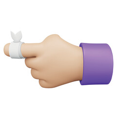 Injury 3D rendering isometric icon.