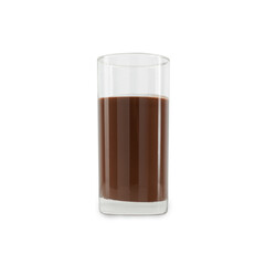 Cocoa glass cutout, Png file.