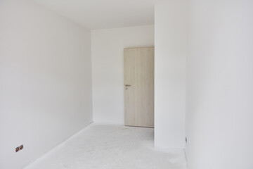 White room with painted walls and ceiling