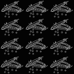 Fresh vegetables, green peas. Hand-drawn illustration with vegetables. A farmer's market product. A great healthy food design template with vegetables drawn in chalk on a blackboard. Great for menu de