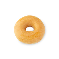 Fototapeta na wymiar Glazed donut cutout, Png file.