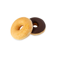 Glazed donuts cutout, Png file.