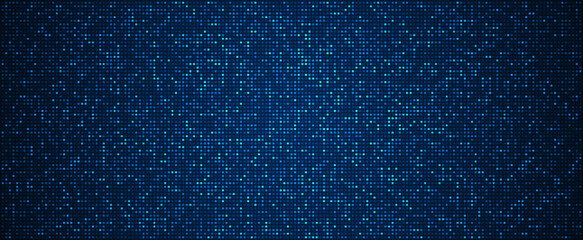 Digital technology background. Digital data square blue pattern pixel background