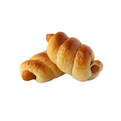 Sausage Bread cutout, Png file.