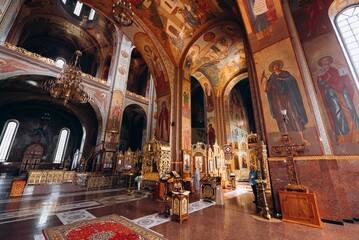 Obraz premium interior of the church of st nicholas