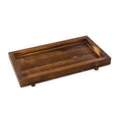 Wooden tray cutout, Png file.